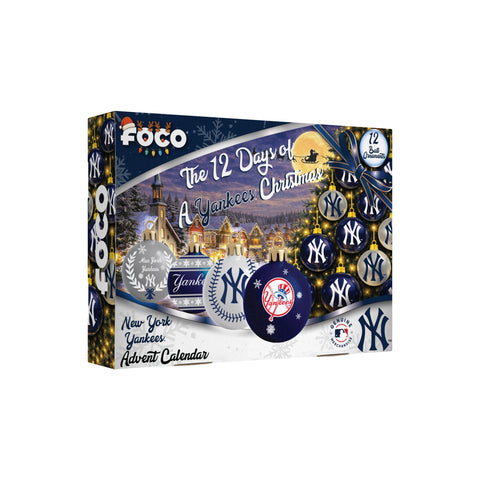 New York Yankees Glass Ball Ornament Advent Calendar