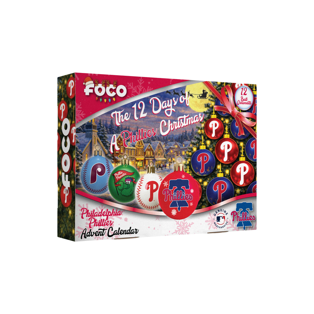 Philadelphia Phillies Glass Ball Ornament Advent Calendar