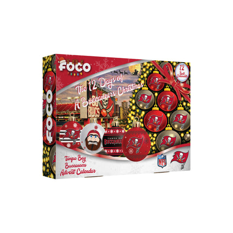 Tampa Bay Buccaneers Glass Ball Ornament Advent Calendar
