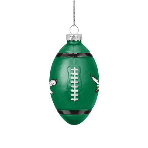 Philadelphia Eagles Retro Blown Glass Team Ball Ornament