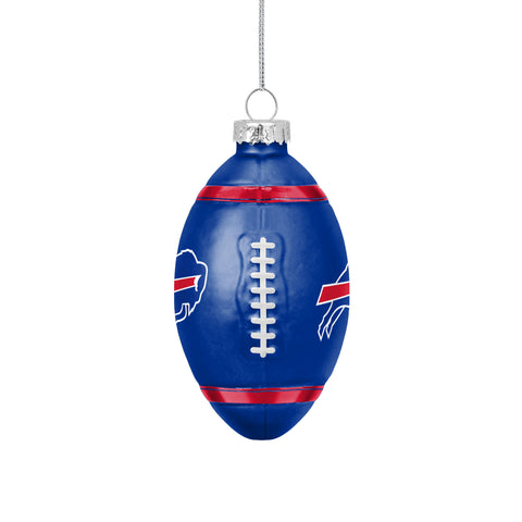 Buffalo Bills Blown Glass Team Ball Ornament