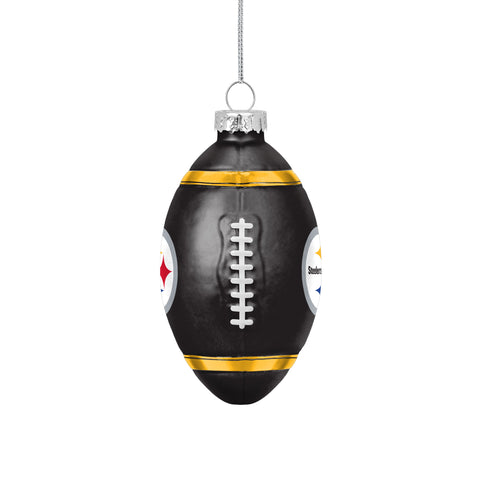 Pittsburgh Steelers Blown Glass Team Ball Ornament