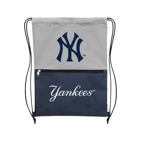 New York Yankees Split Color Drawstring Bag