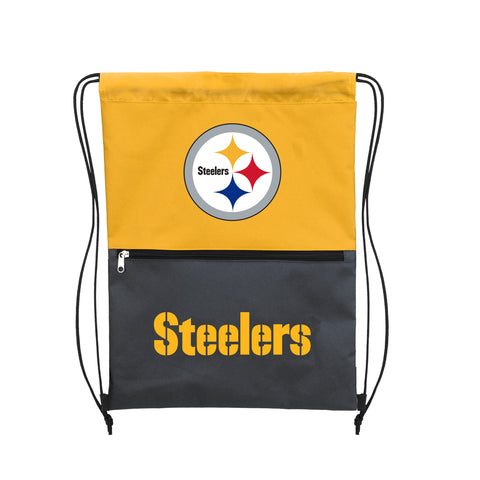 Pittsburgh Steelers Split Color Drawstring Bag
