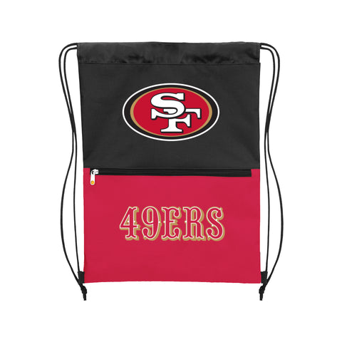 San Francisco 49Ers Split Color Drawstring Bag