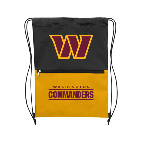 Washington Commanders Split Color Drawstring Bag