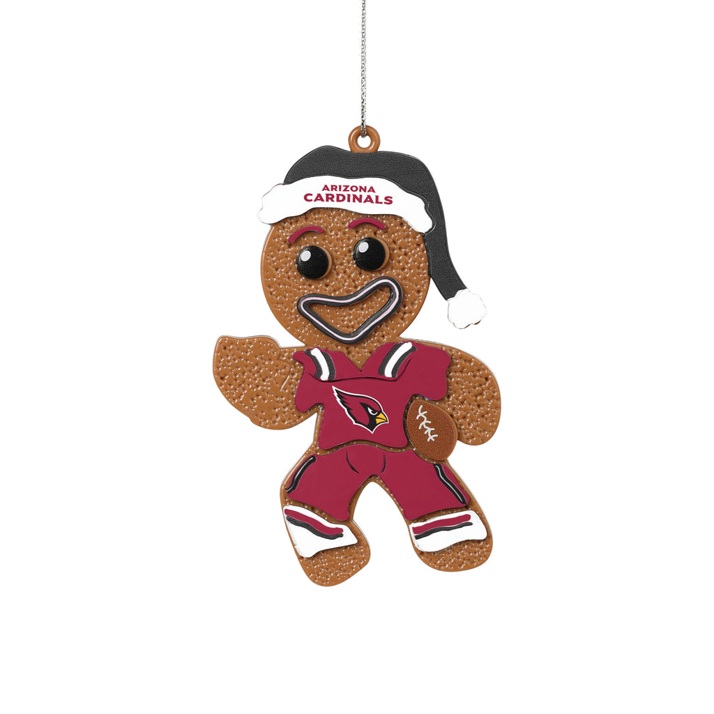 Arizona Cardinals Gingerbread Man in Uniform Ornament