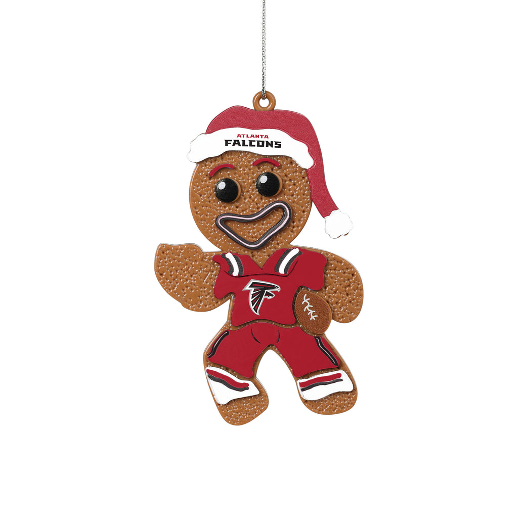 Atlanta Falcons Gingerbread Man in Uniform Ornament