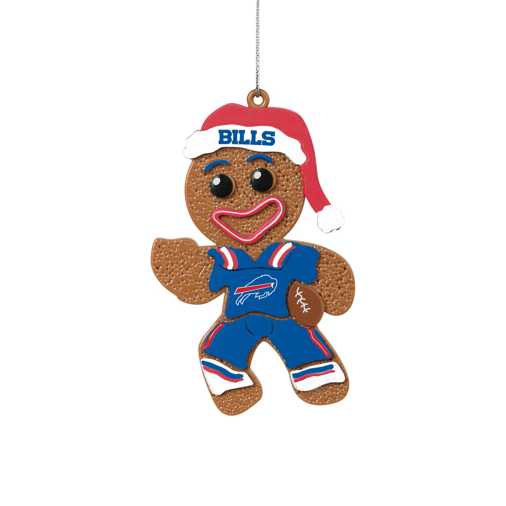 Buffalo Bills Gingerbread Man in Uniform Ornament