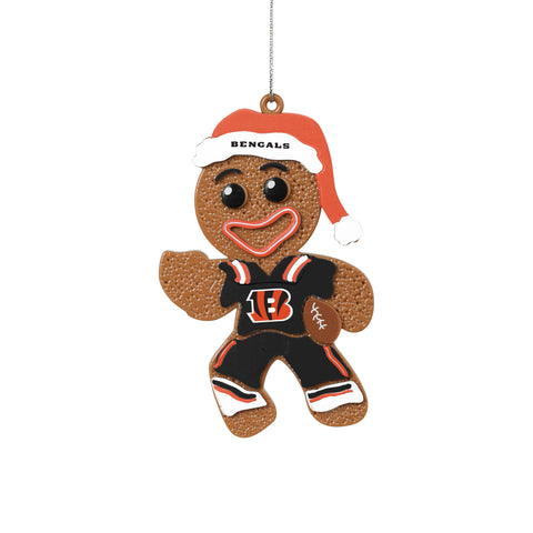 Cincinnati Bengals Gingerbread Man in Uniform Ornament