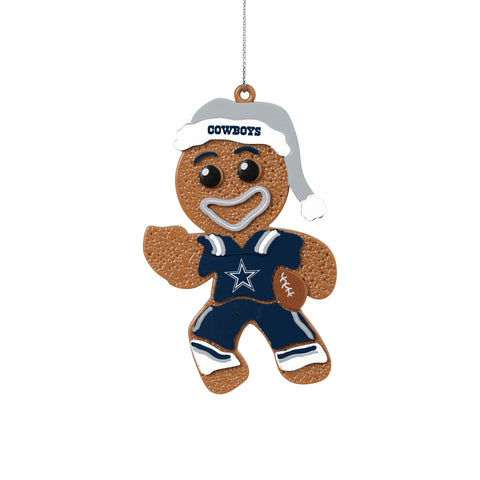Dallas Cowboys Gingerbread Man in Uniform Ornament