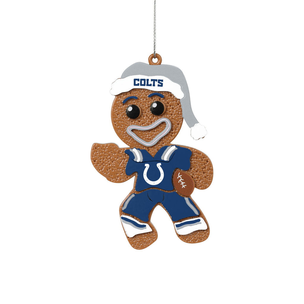 Indianapolis Colts Gingerbread Man in Uniform Ornament