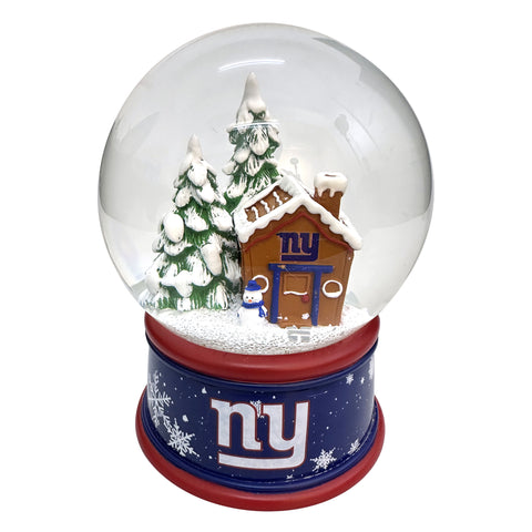 New York Giants Gingerbread House Snow Globe