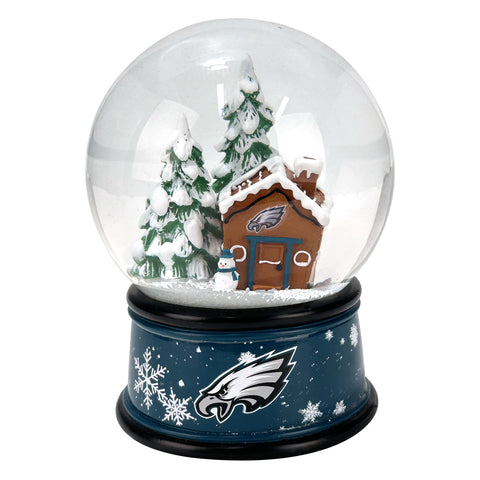 Philadelphia Eagles Gingerbread House Snow Globe