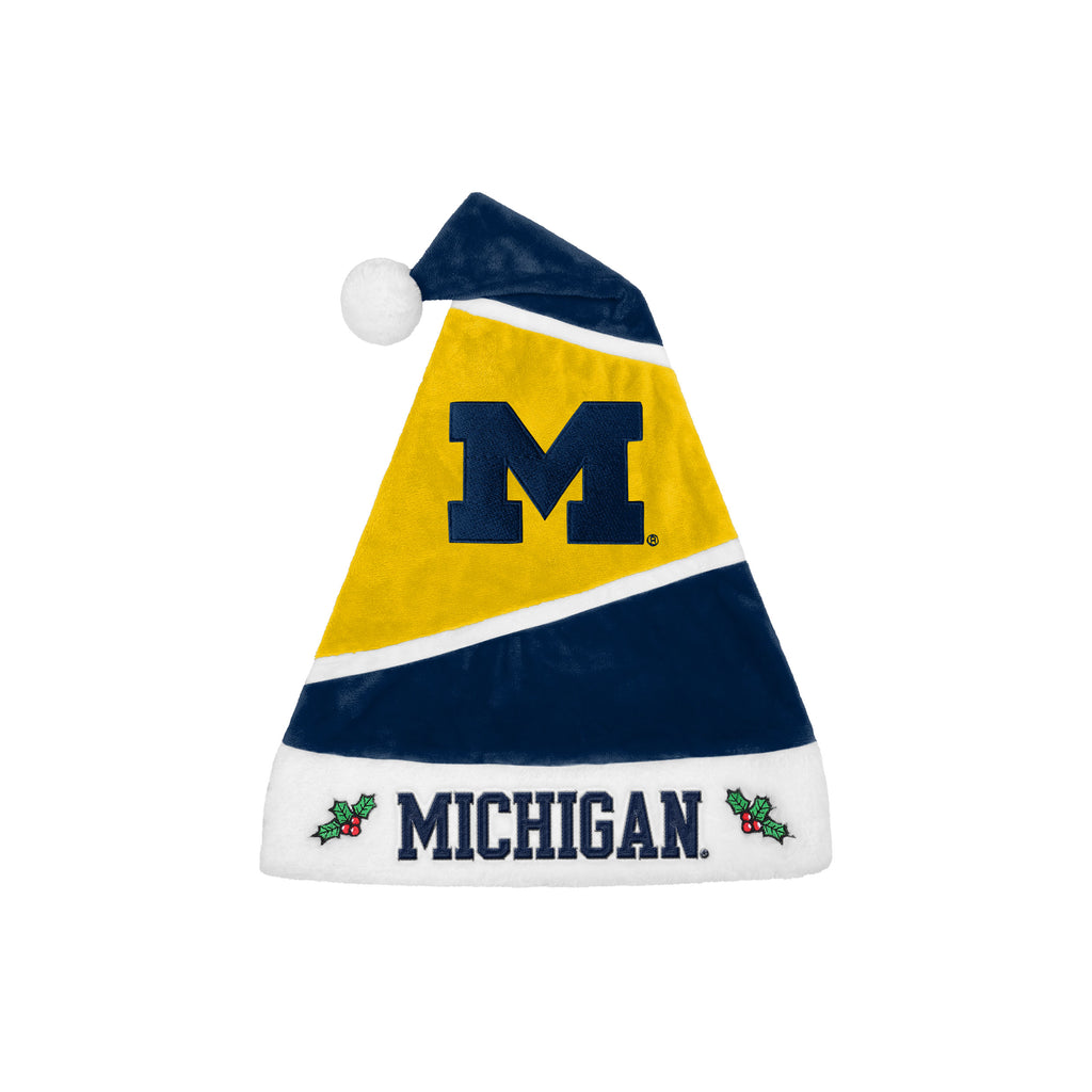 Michigan Wolverines 2025 Embroidered Santa Hat