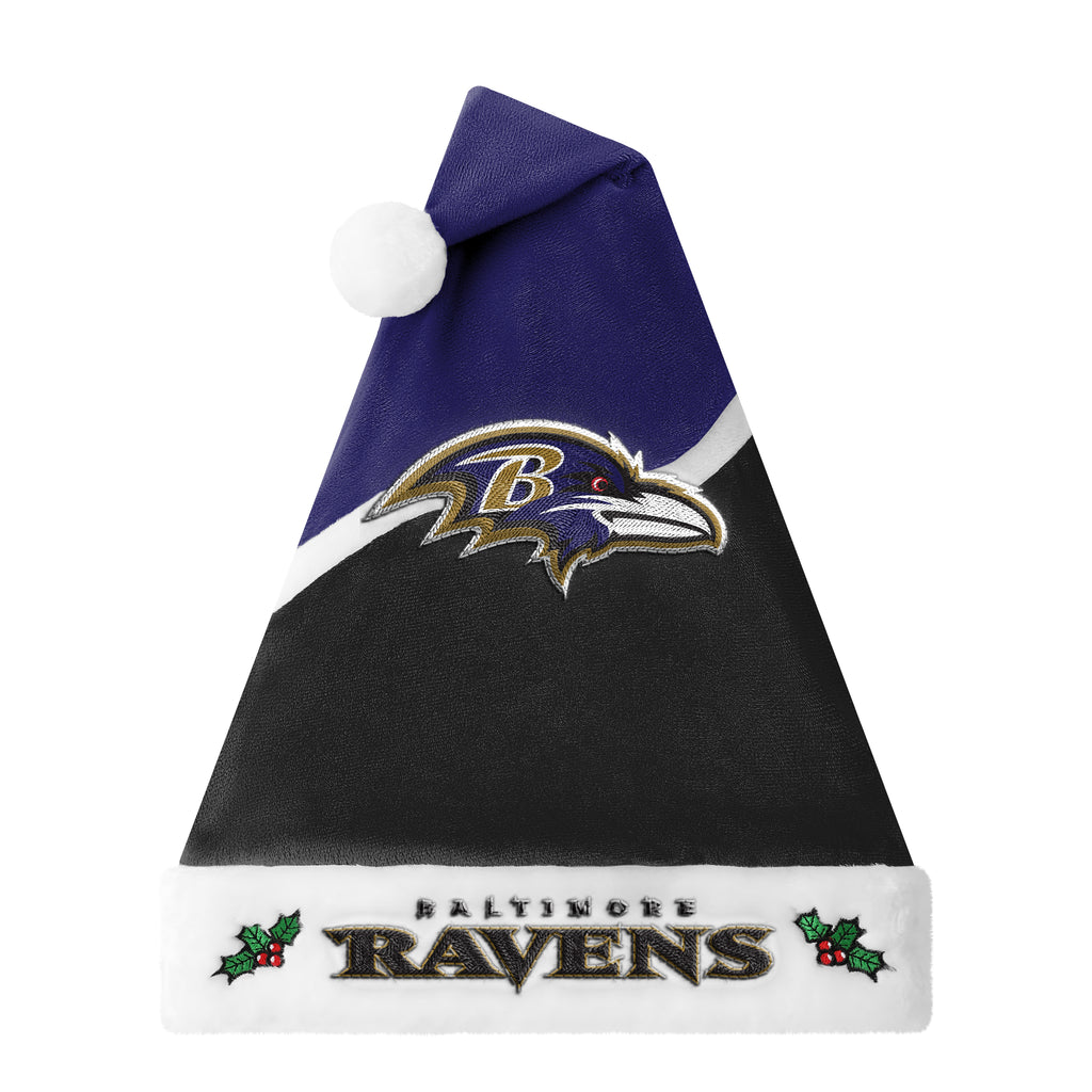 Baltimore Ravens 2026 Embroidered Santa Hat