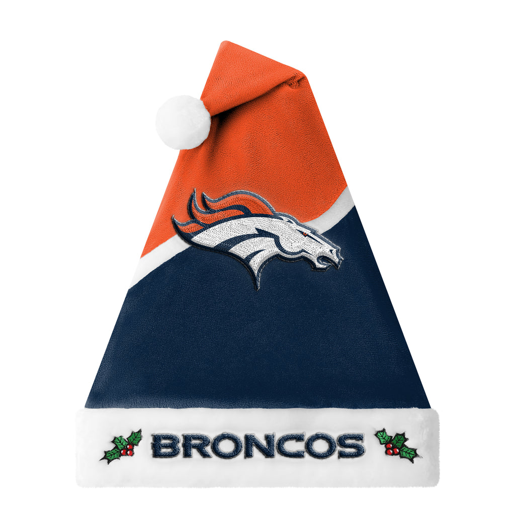 Denver Broncos 2026 Embroidered Santa Hat
