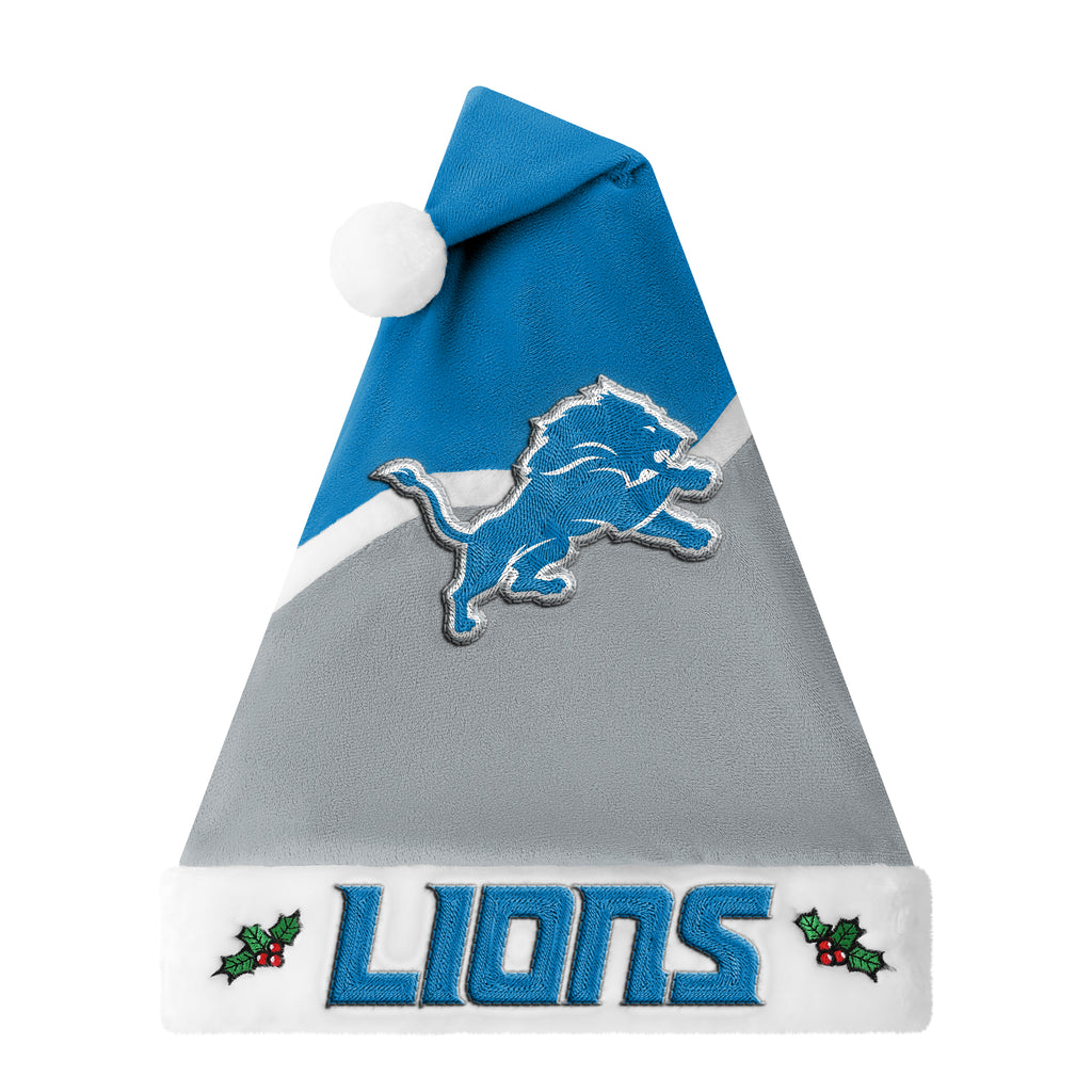 Detroit Lions 2026 Embroidered Santa Hat