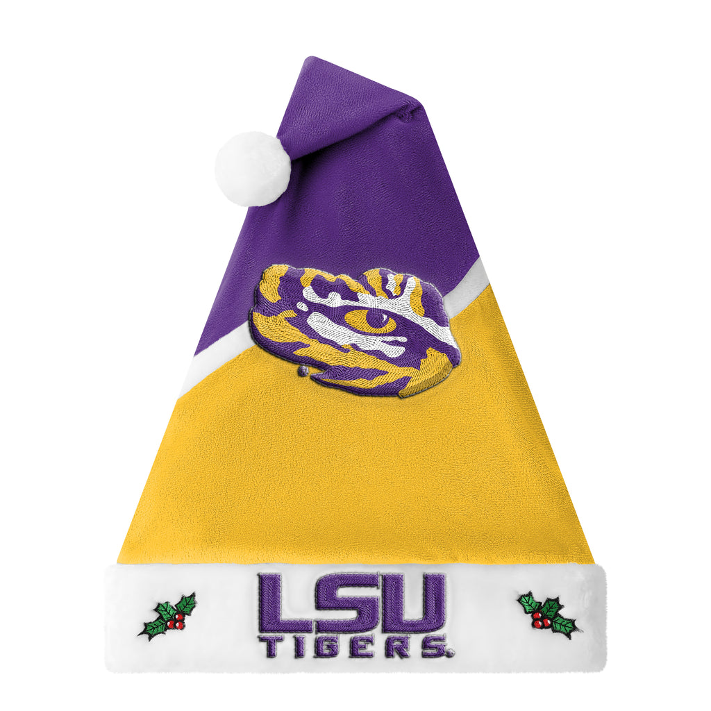 LSU Tigers 2026 Embroidered Santa Hat