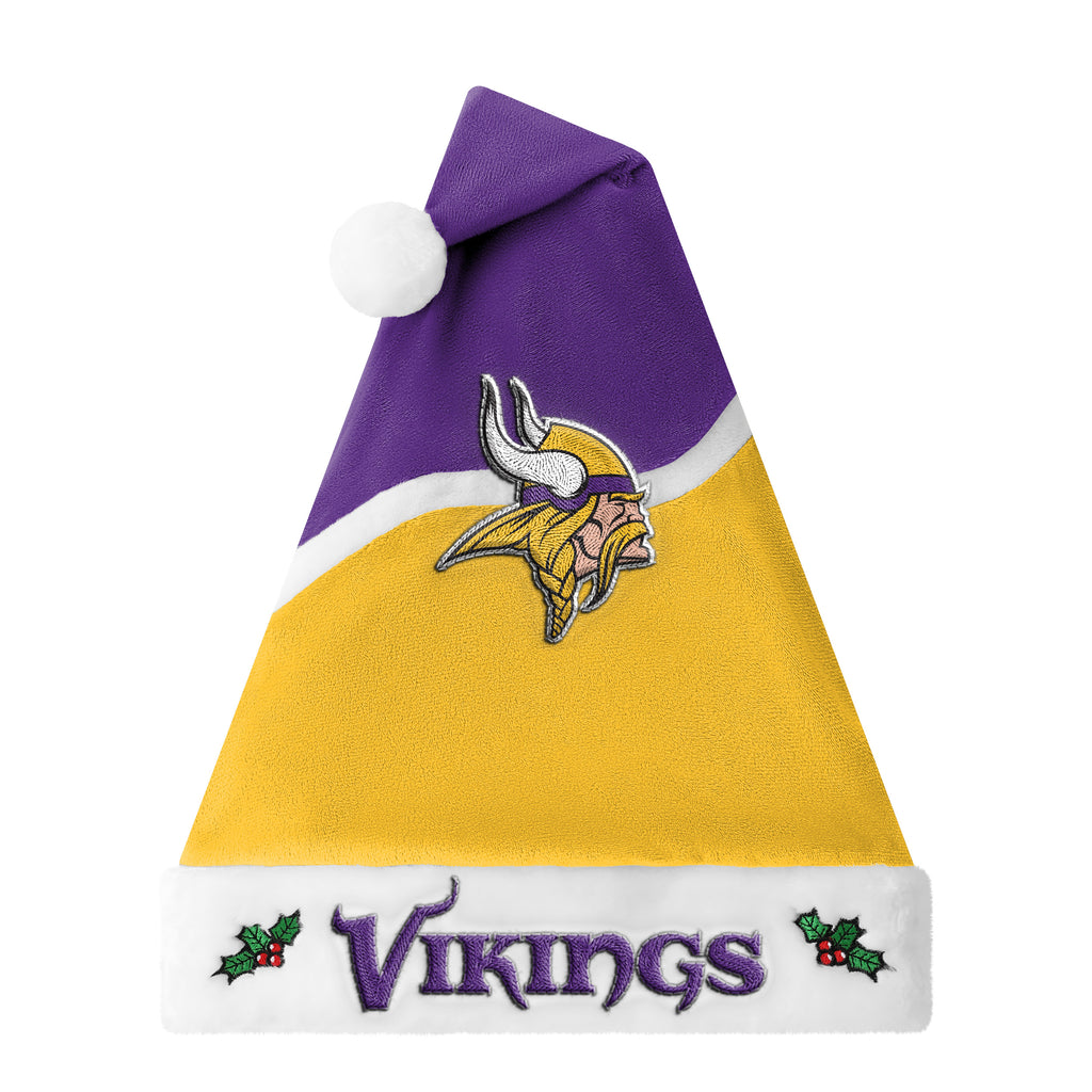 Minnesota Vikings 2026 Embroidered Santa Hat