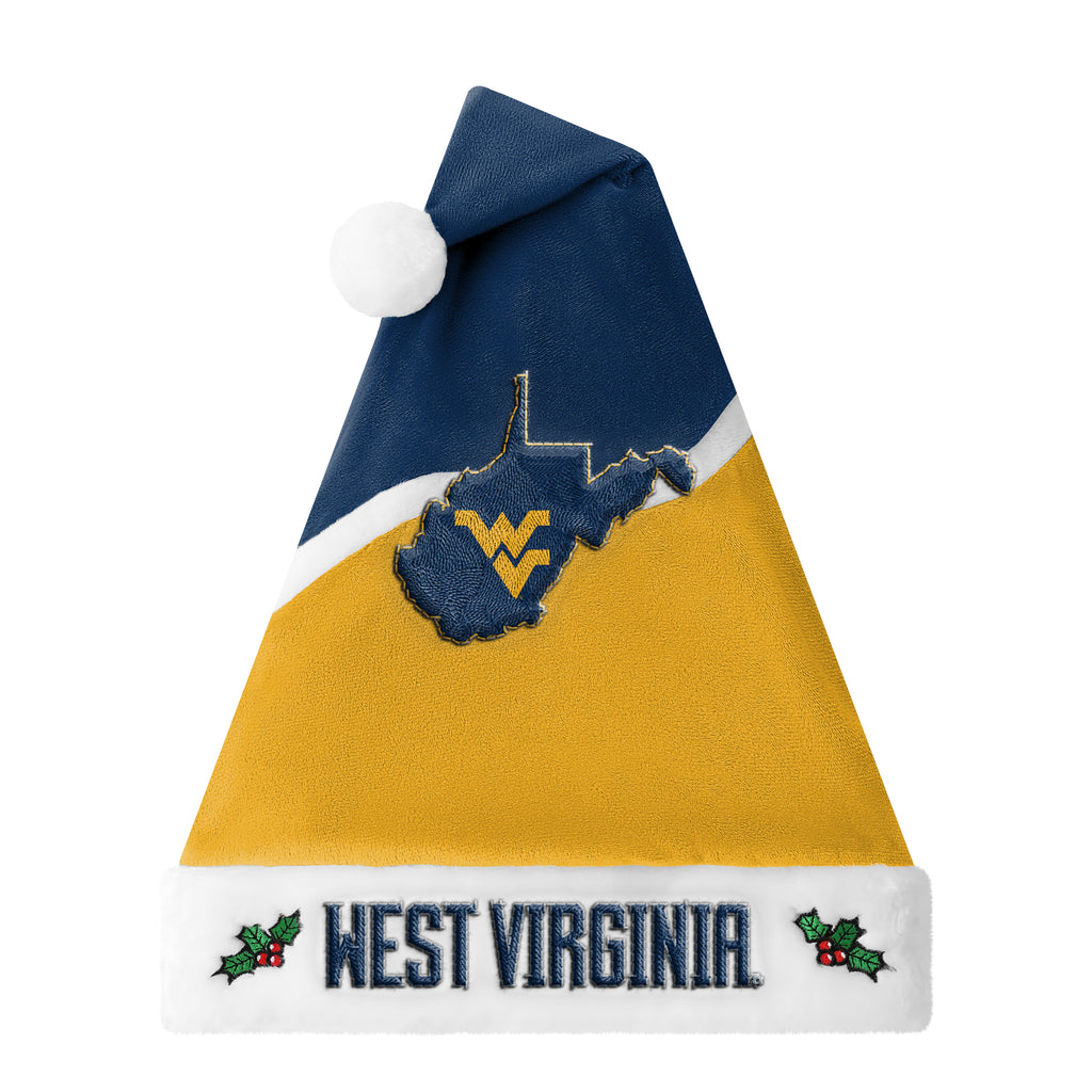 West Virginia Mountaineers 2026 Embroidered Santa Hat