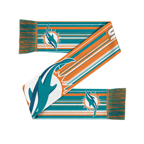Miami Dolphins Hyper Stripe Big Logo Scarf