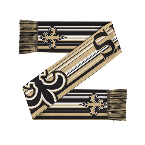 New Orleans Saints Hyper Stripe Big Logo Scarf