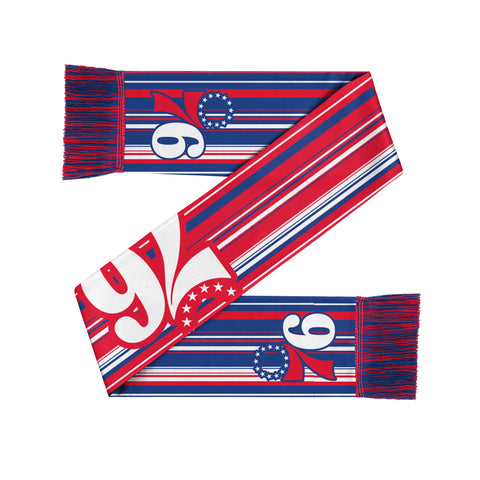 Philadelphia 76ers Hyper Stripe Big Logo Scarf