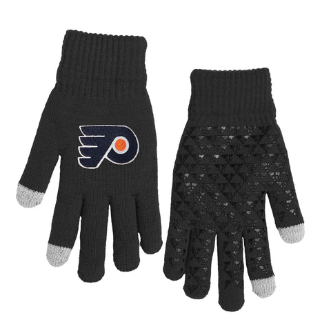 Philadelphia Flyers Knit Gloves with Silicone Grippers