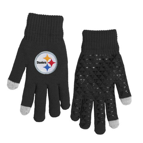 Pittsburgh Steelers Knit Gloves with Silicone Grippers