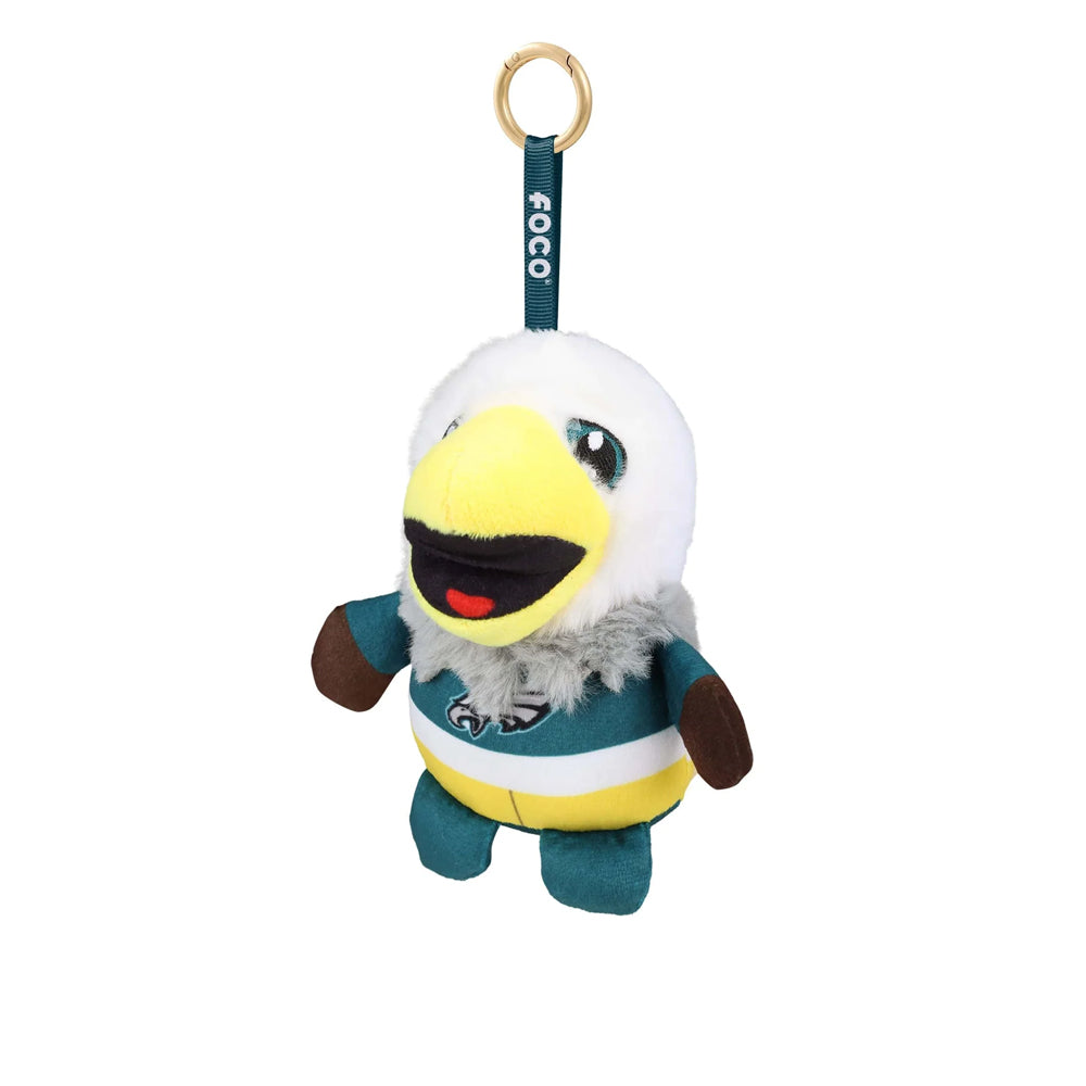 Philadelphia Eagles 6" Plush Mascot Backpack Clip Keychain - Swoop