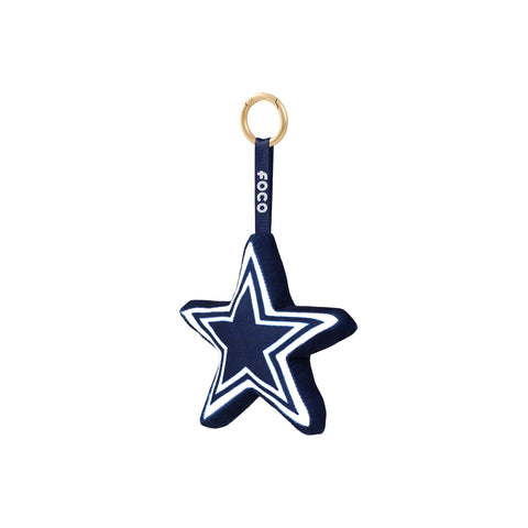 Dallas Cowboys 6" Plush Team Logo Backpack Clip Keychain