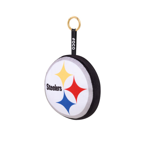 Pittsburgh Steelers 6" Plush Team Logo Backpack Clip Keychain