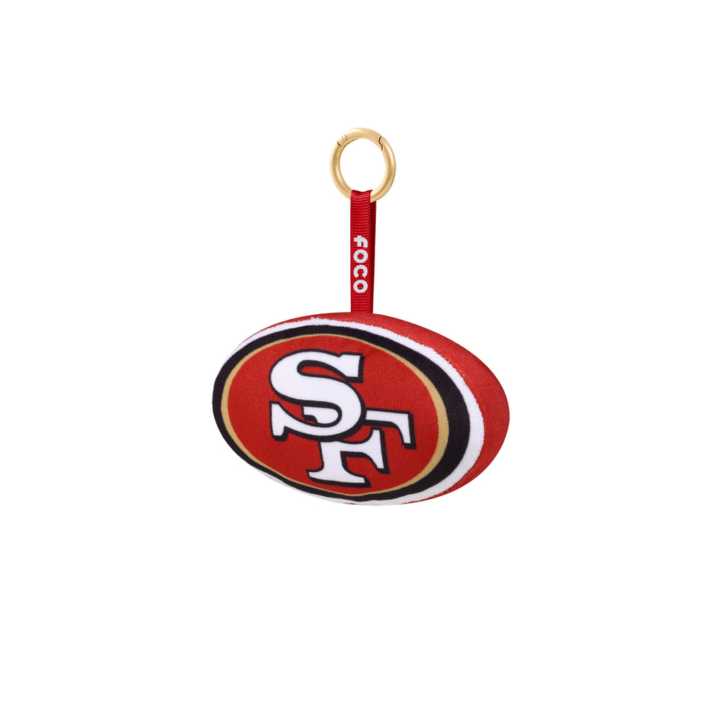 San Francisco 49ers 6" Plush Team Logo Backpack Clip Keychain