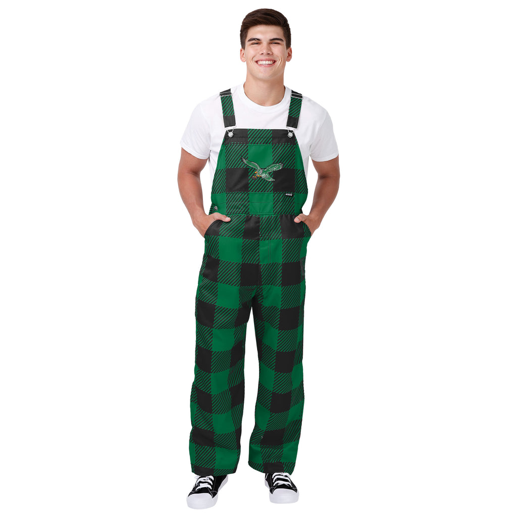 Philadelphia Eagles Retro 1 Dozen Buffalo Check Overalls - Men's