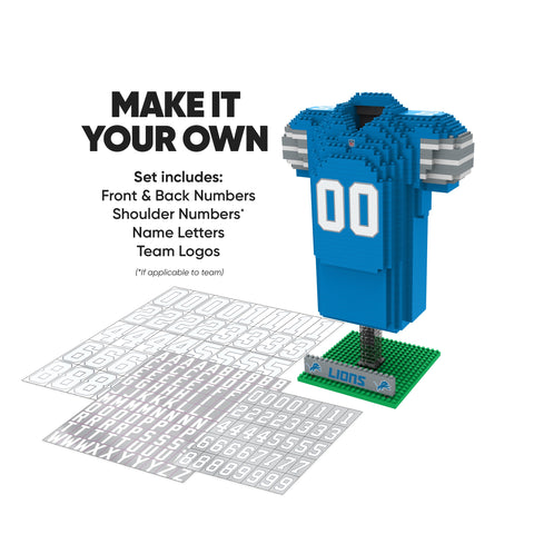 Detroit Lions 3D Jersey Puzzle BRXLZ