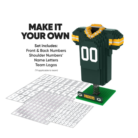 Green Bay Packers 3D Jersey Puzzle BRXLZ