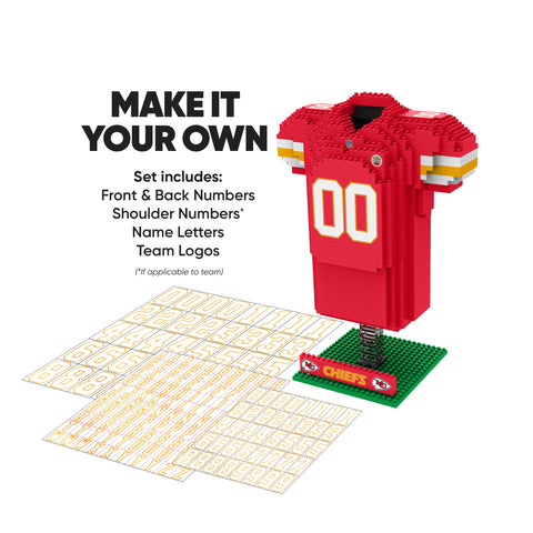 Kansas City Chiefs 3D Jersey Puzzle BRXLZ