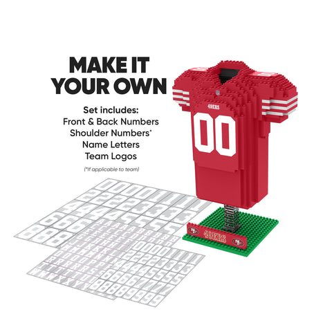 San Francisco 49ers 3D Jersey Puzzle BRXLZ