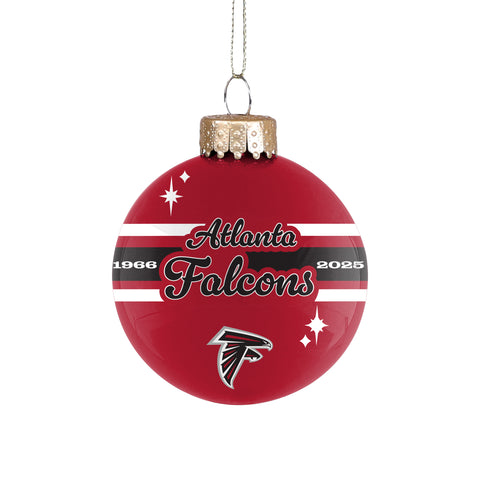Atlanta Falcons 2025 Glass Ball Ornament
