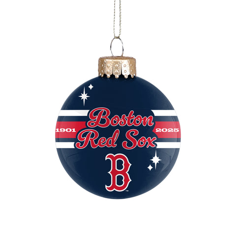 Boston Red Sox 2025 Glass Ball Ornament