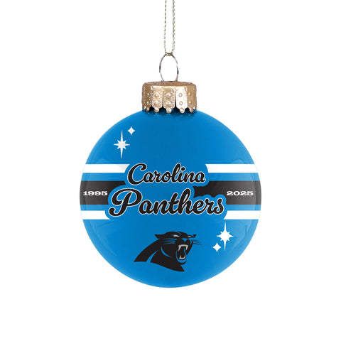 Carolina Panthers 2025 Glass Ball Ornament
