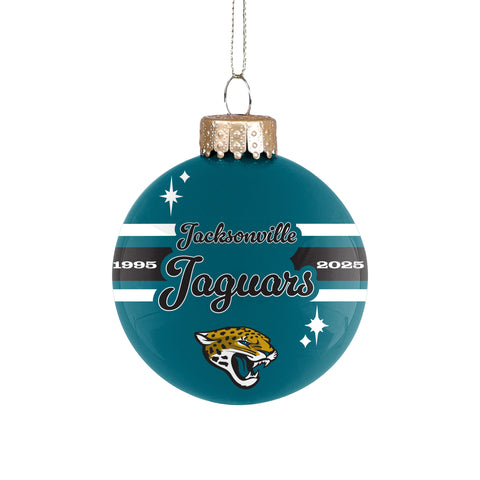 Jacksonville Jaguars 2025 Glass Ball Ornament