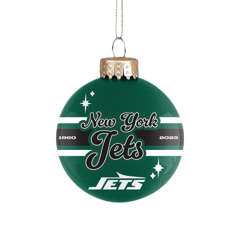 New York Jets 2025 Glass Ball Ornament