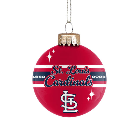 St. Louis Cardinals 2025 Glass Ball Ornament