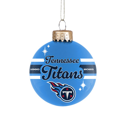 Tennessee Titans 2025 Glass Ball Ornament