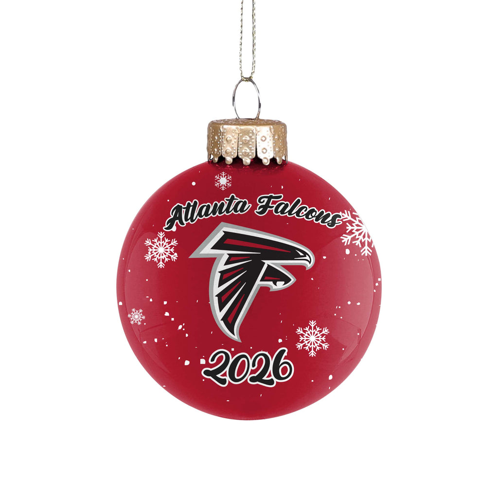 Atlanta Falcons 2026 Glass Ball Ornament