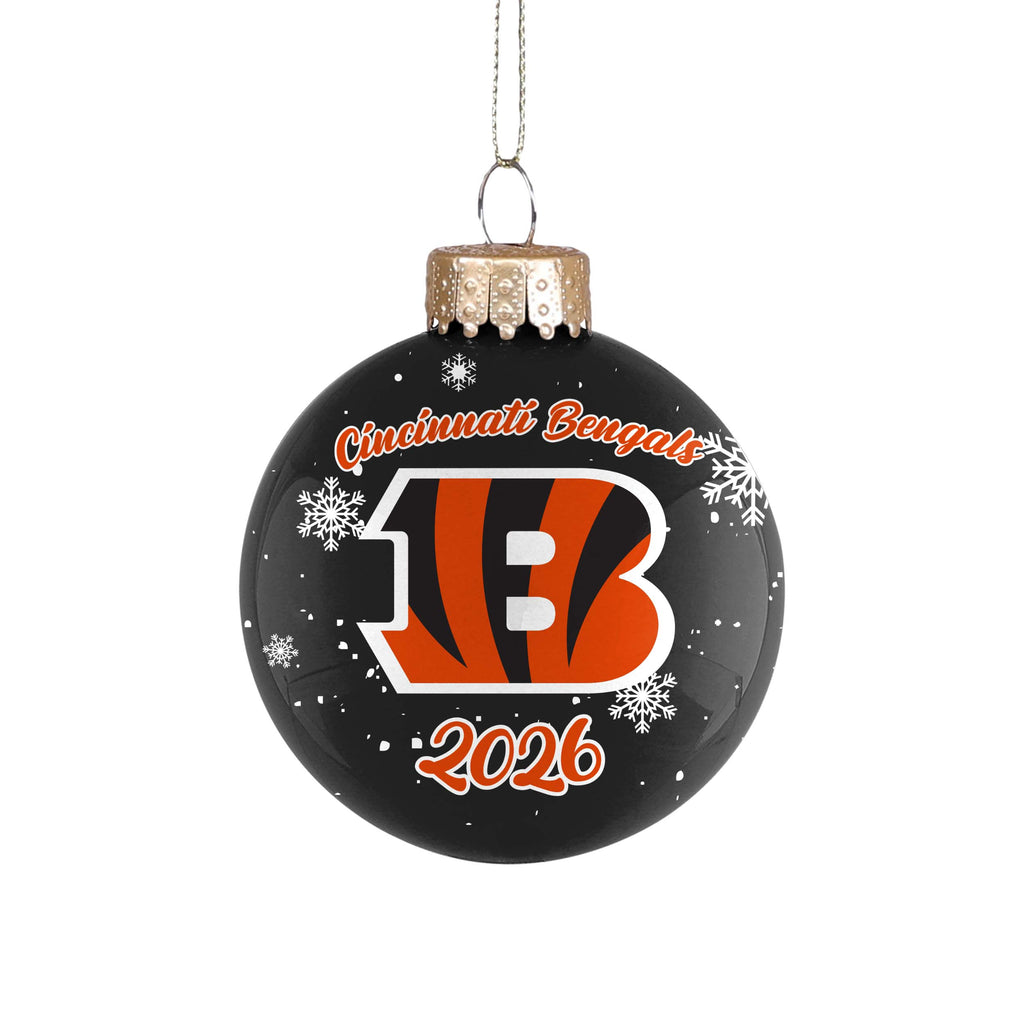 Cincinnati Bengals 2026 Glass Ball Ornament