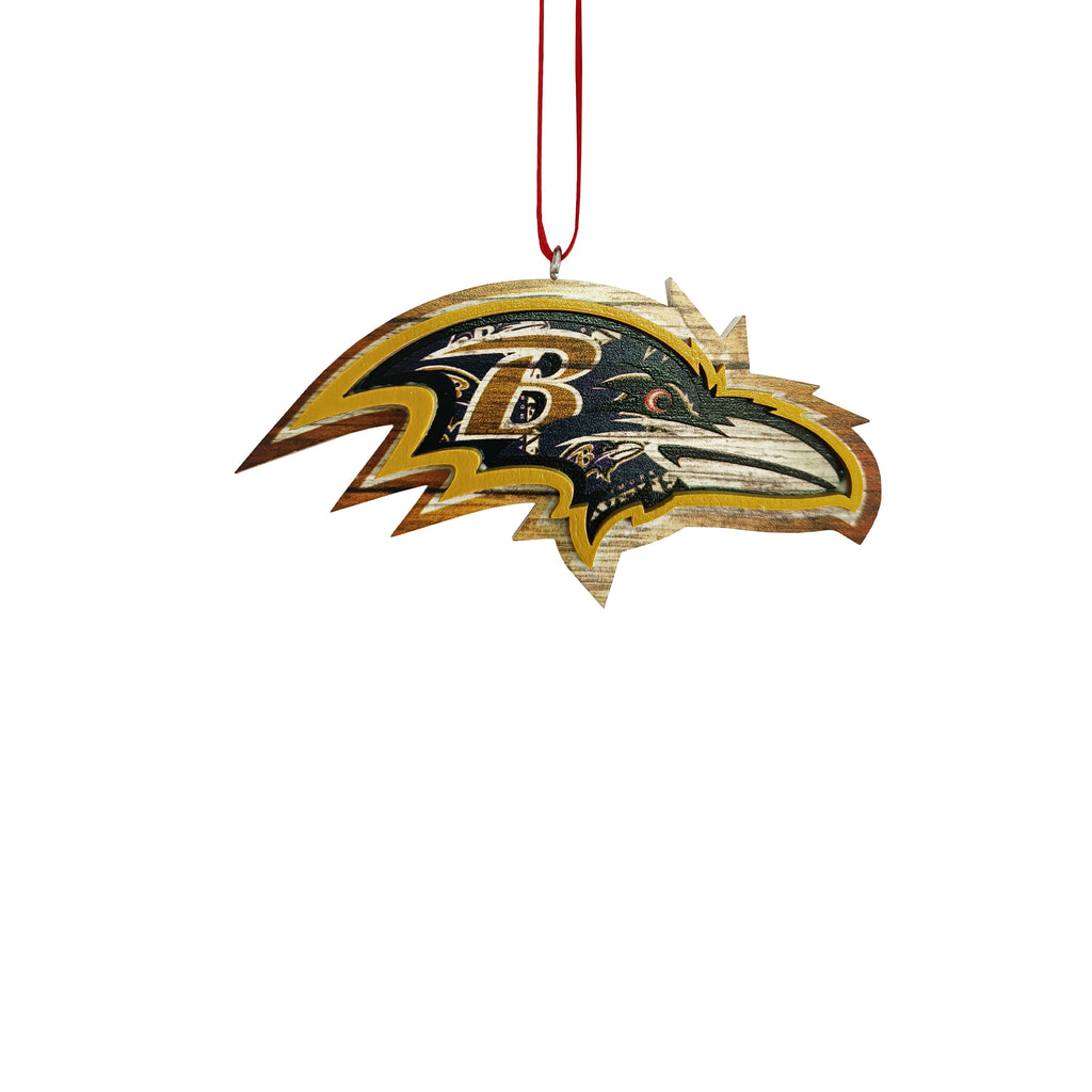 Baltimore Ravens Raised Logo Mural Ornament
