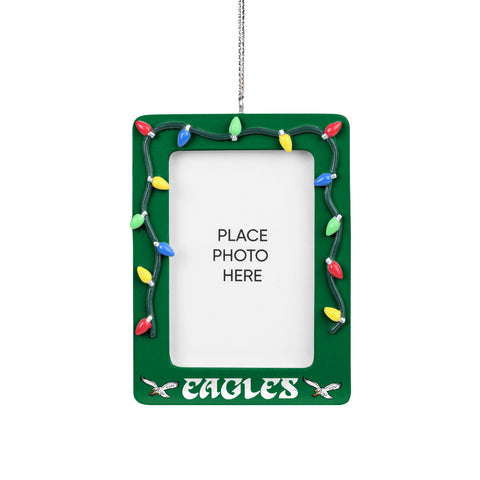 Philadelphia Eagles Retro Lights Photo Frame Ornament